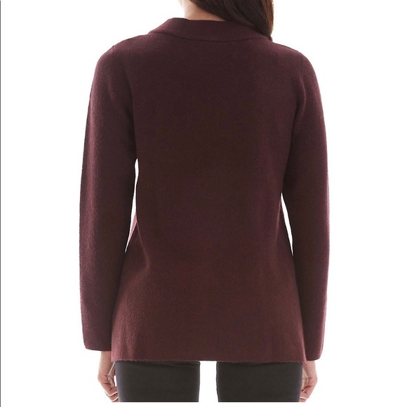 NWT Womens Apt. 9 Wine Funnel Neck Pullover Sweater Size Small - Picture 4 of 9